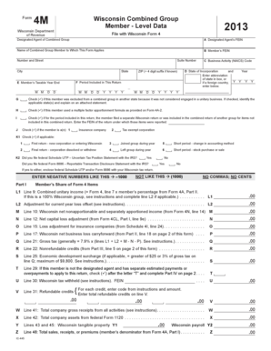 Wisconsin Form 4M Combined Group Member Data