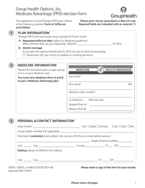 Medicare Advantage PPO Election Form