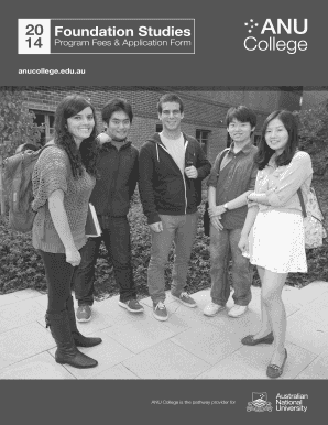 ANU College Application Form