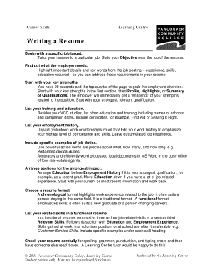 Resume Writing Guide