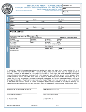 Electrical Permit Application