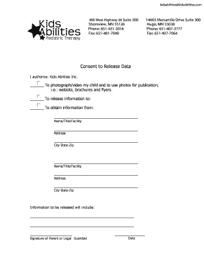 Consent to Release Data