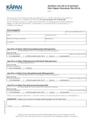 Early Retirement Pension Application