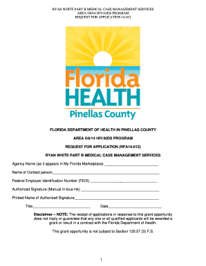 Fillable Online FLORIDA DEPARTMENT OF HEALTH IN PINELLAS COUNTY Fax ...