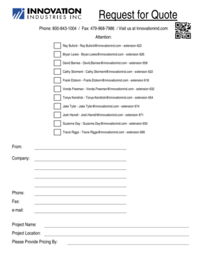 Request for Quote for Elevator Equipment
