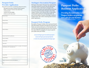 Michigan Recreation Passport Perks Business Application