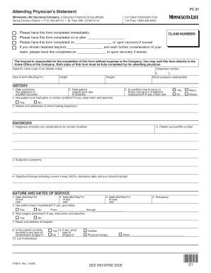 Attending Physician's Statement