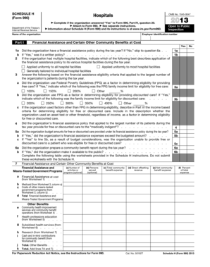 Schedule H Form 990