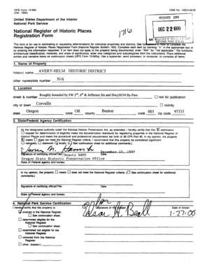 National Register of Historic Places Registration Form