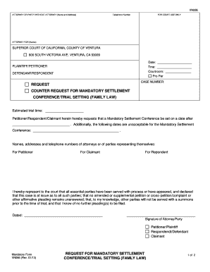 Final Judgment Forms Packet