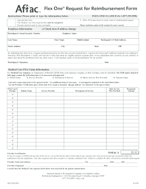 Flex One Request for Reimbursement Form