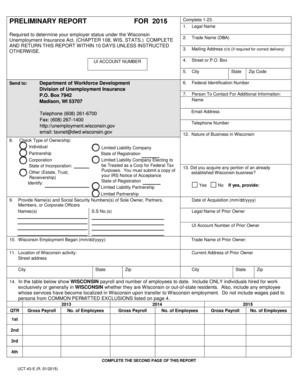 Wisconsin Unemployment Insurance Employer Report