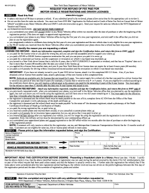 New York MV-215 Form