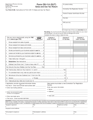 Connecticut Sales and Use Tax Return