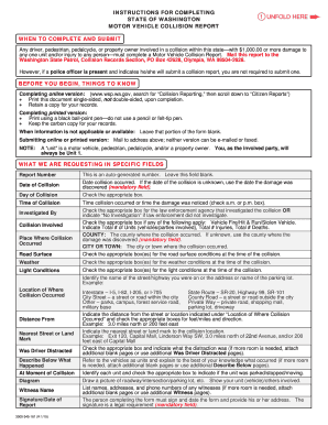 Washington Motor Vehicle Collision Report