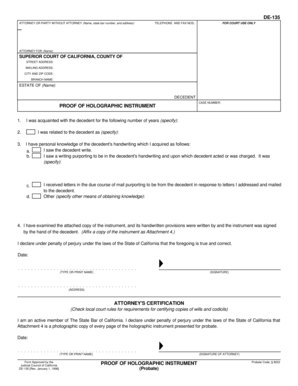 Proof of Holographic Instrument