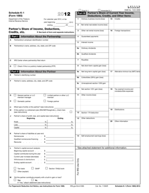 Schedule K-1 Form 1065