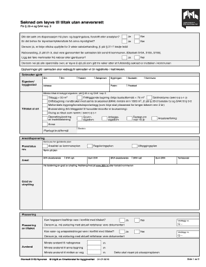 Norwegian Building Permit Application