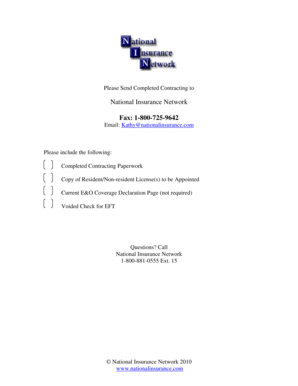 General Agent Application For Appointment