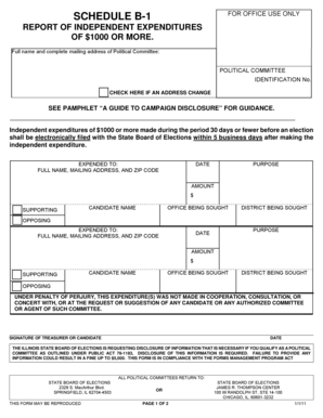 Illinois Schedule B-1 Form