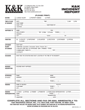 Incident Report Form