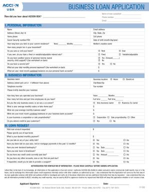 Business Loan Application