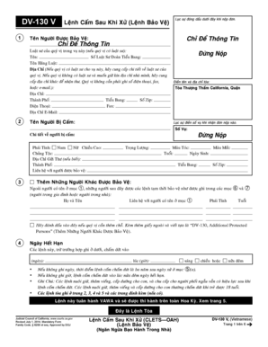 California Domestic Violence Restraining Order