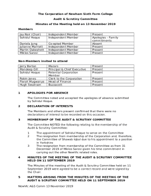 Audit & Scrutiny Committee