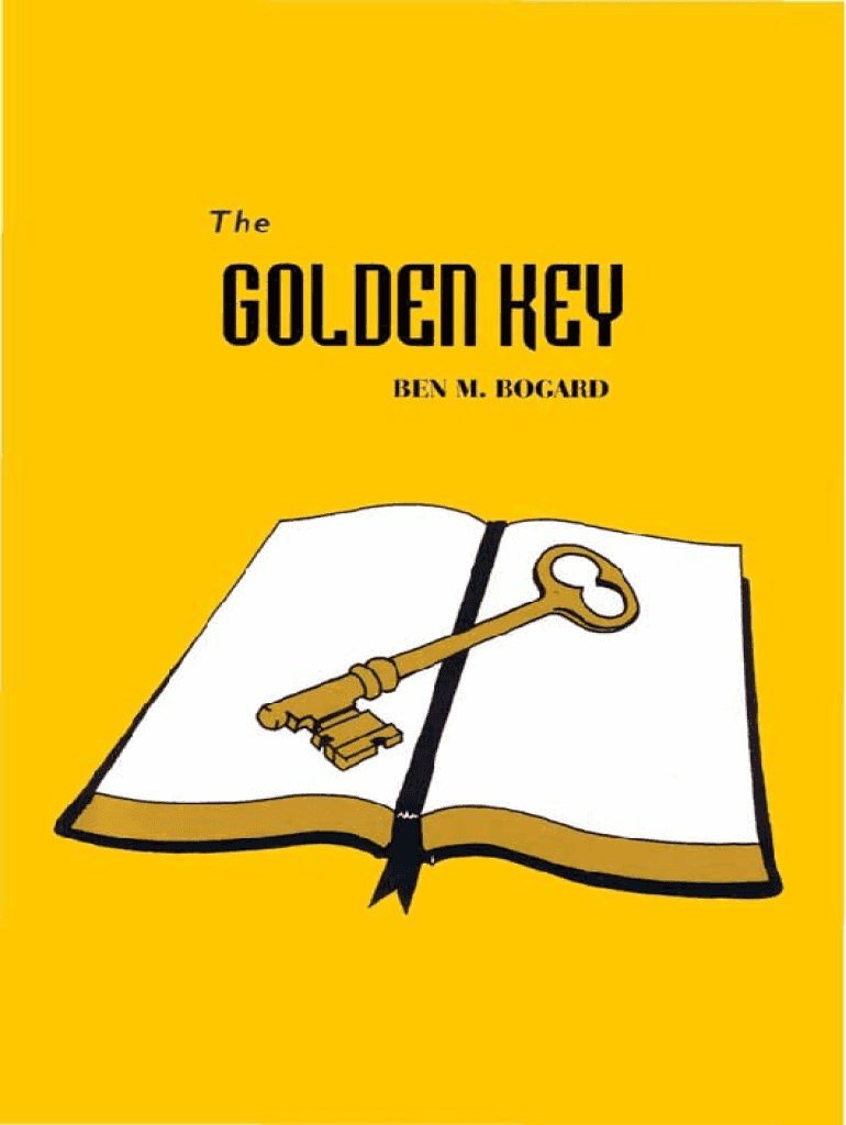 Fillable Online The Golden Key by Ben M. Bogard Hudson's Bookstore
