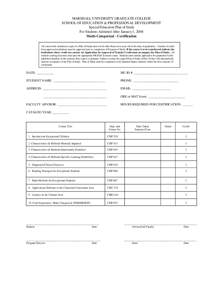 Fillable Online FINAL Fairmont State University Graduate Catalog201819