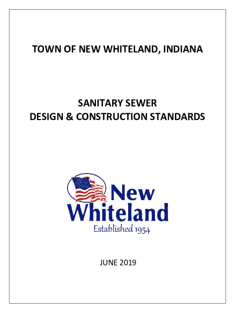 Fillable Online sanitary sewer design and construction standards Fax