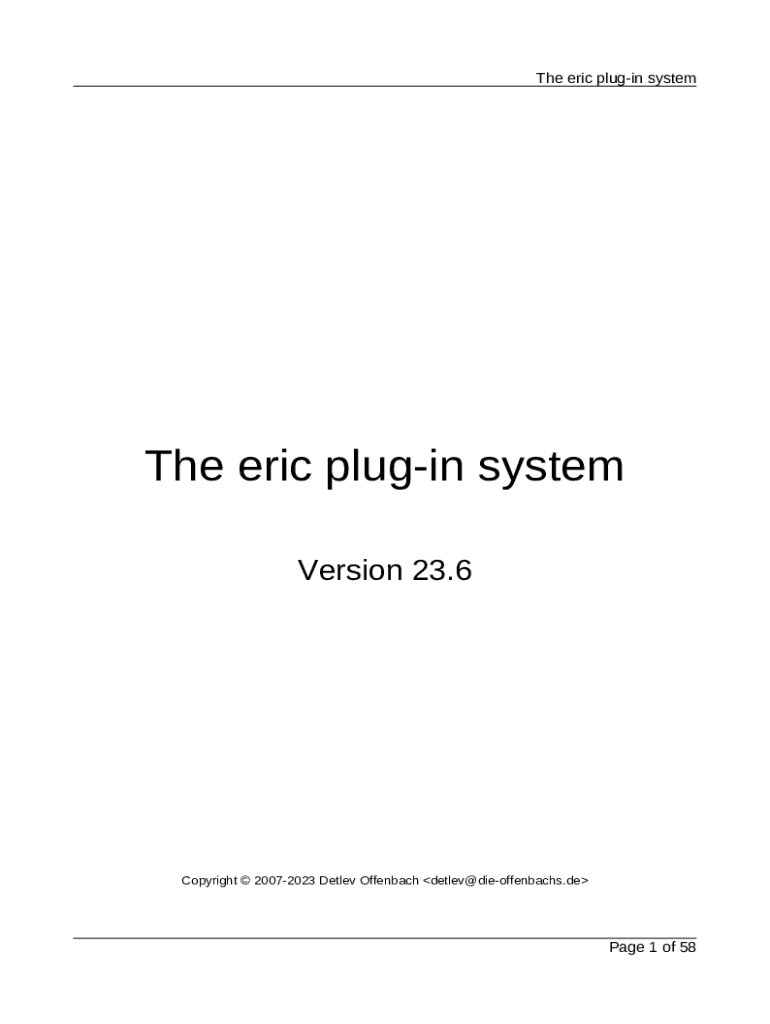 Fillable Online eric-ide python-projects The Eric Python IDE - python ...