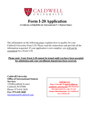 Fillable Online Guide to Obtaining an I-20 Student Visa: A ...