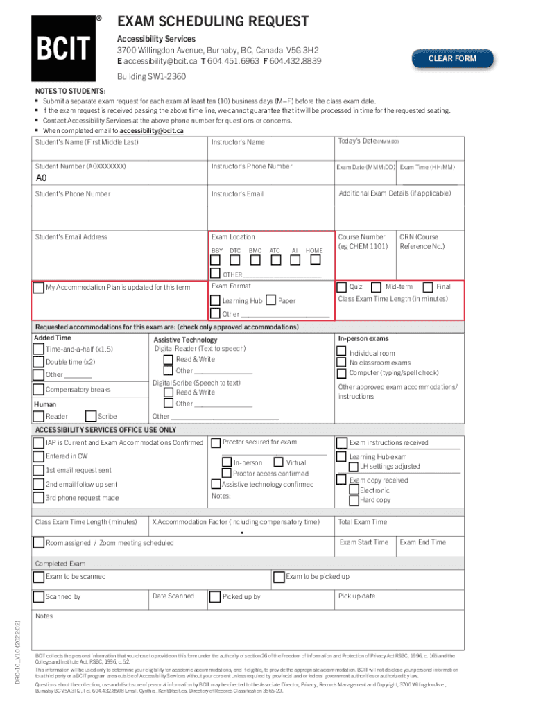 online exam request and invigilation instructions Preview on Page 1