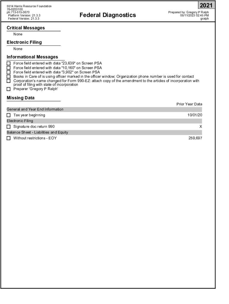 Fillable Online CS 5514 Harris Resource Foundation Print