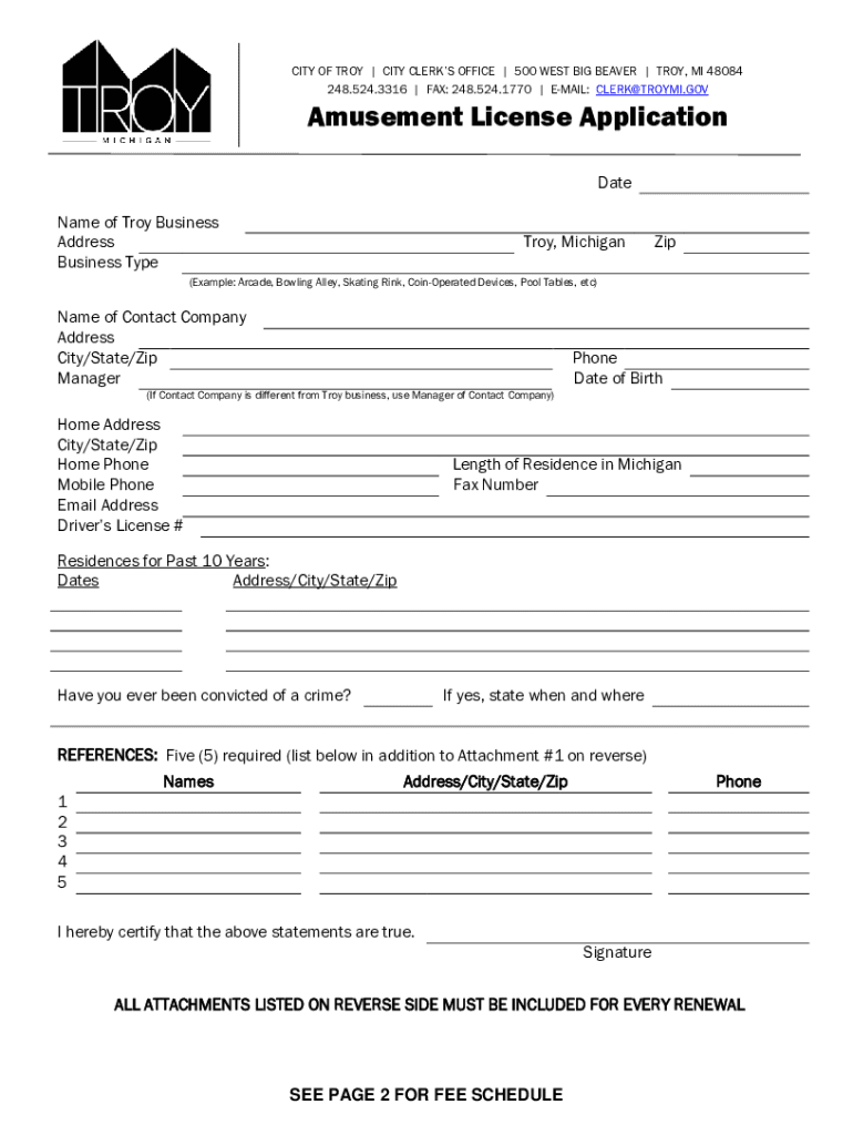 Troy City Clerk, 500 W Big Beaver Rd, Troy, MI Preview on Page 1