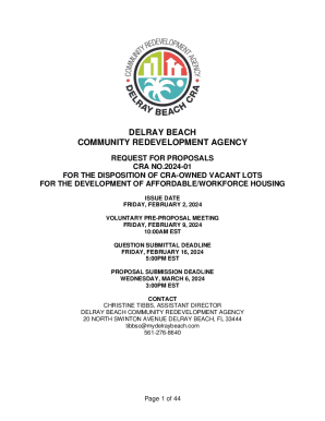 Disposition of CRA-Owned Lots for the Development of ...