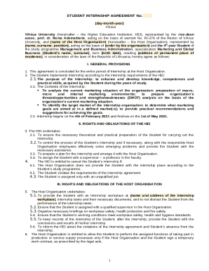 Student Internship Agreement Form - Department of English