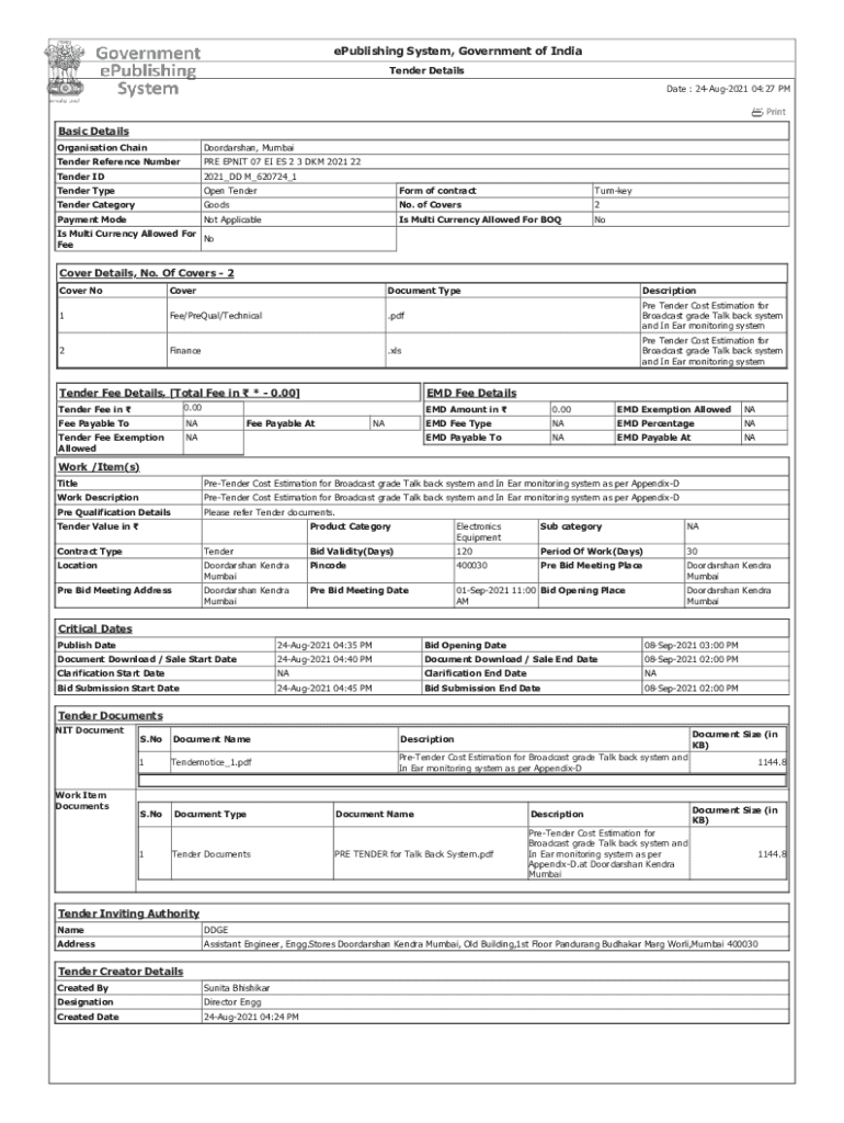 Form preview