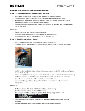 Anleitung Software UpdateKettler Premium Display (DE)