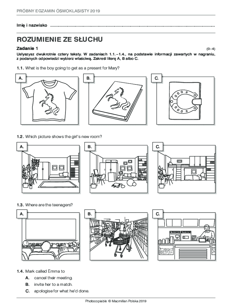 Fillable Online Prbny Egzamin Smoklasisty Jzyk Angielski Im g pl Fillable Online Prbny Egzamin Smoklasisty Jzyk Angielski Im g pl