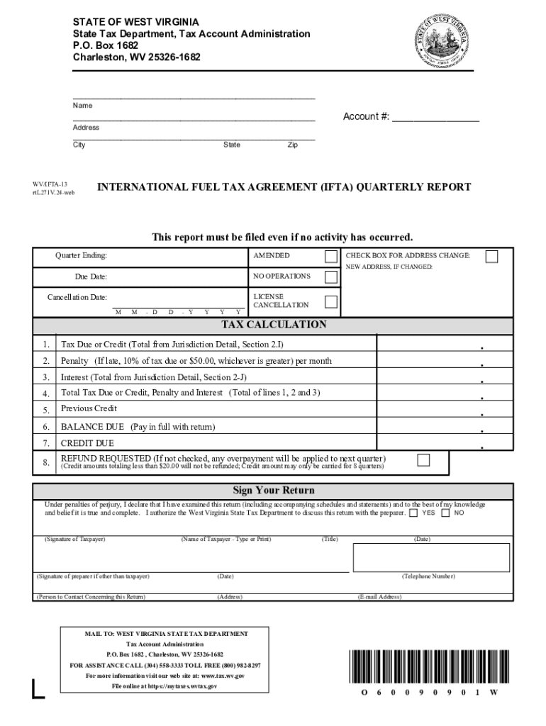 west virginia fuel tax agreement Preview on Page 1