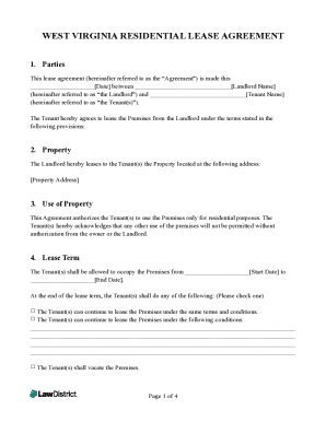Fillable Online residential-lease-agreement-west-virginia-template Fax ...