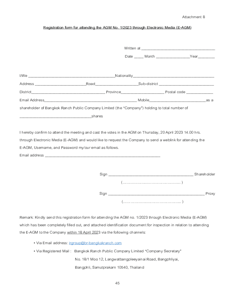 Fillable Online Registration Form for attending the ... - Origin ...