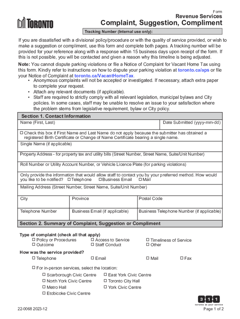 Fillable Online Tax Grievance Status Check, Complaint Number