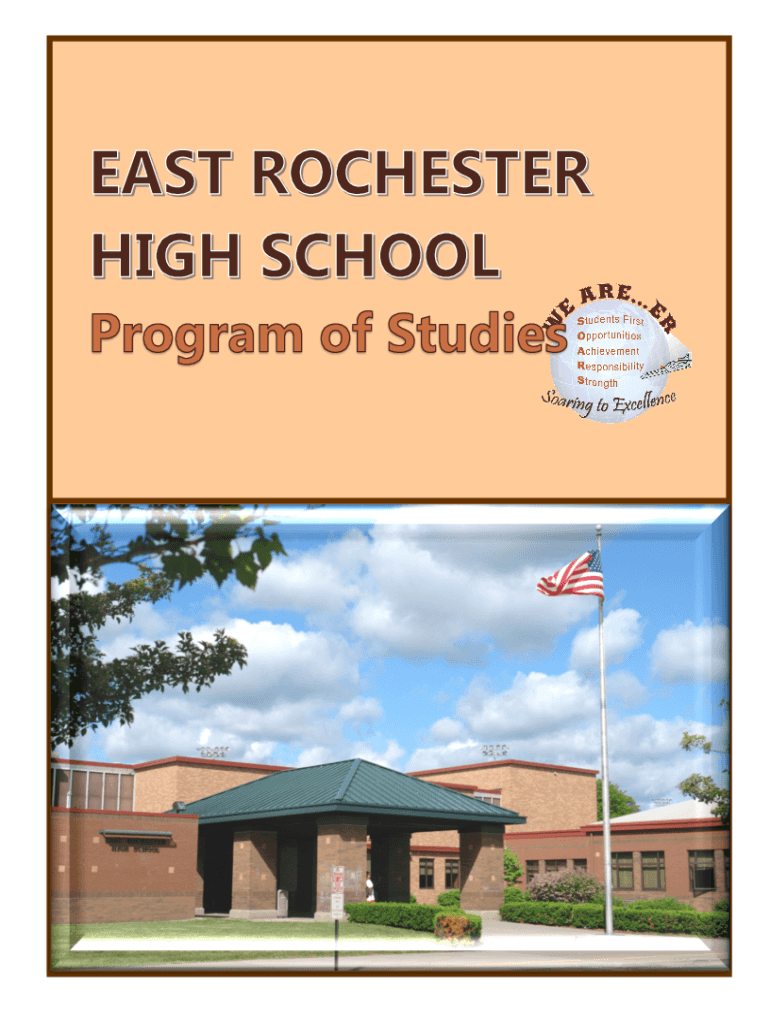 Fillable Online East Rochester Senior High School Program of Studies