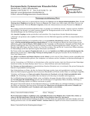 E u r o pa s c hu le G ymn a s i um Rh a ud e r f e h n