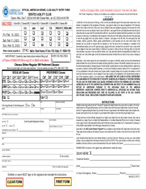 Fillable Online AKC Agility League Fax Email Print - pdfFiller