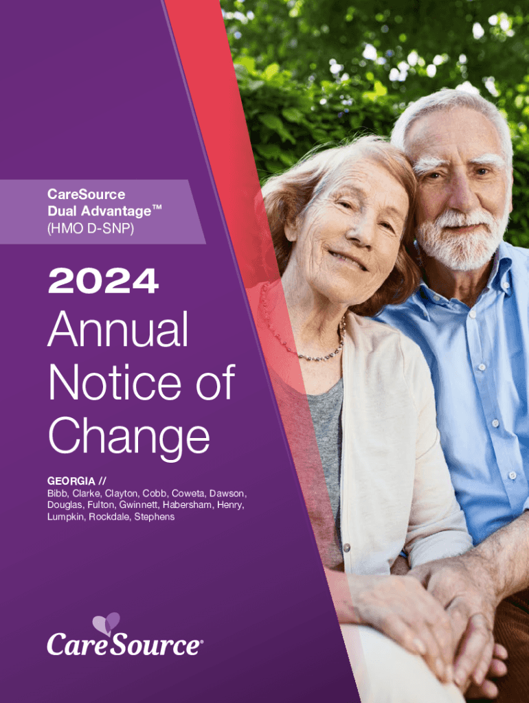 Fillable Online 2024 Annual Notice of Change. 2020 Dual Eligible