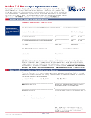 Fillable Online 529 Account Revision Form Fax Email Print - pdfFiller